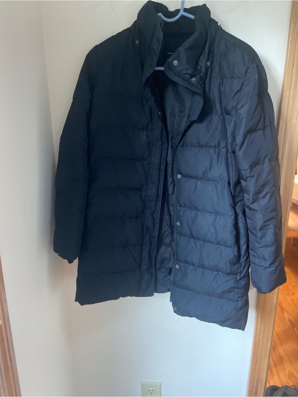 Lands' End Women’s Black Quilted Puffer Coat